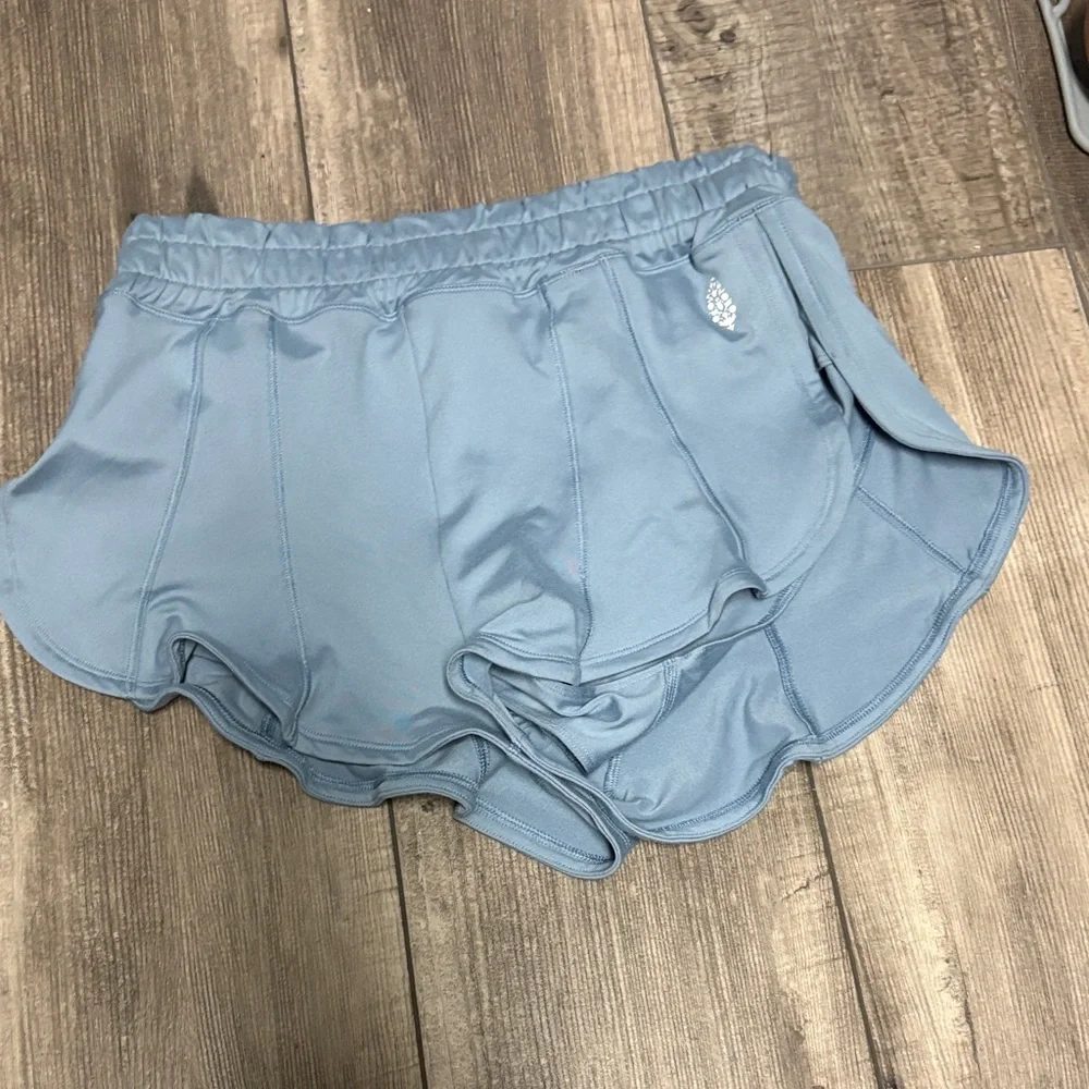 Free people movement Women's Light Blue Athletic Shorts - Picture 1 of 2